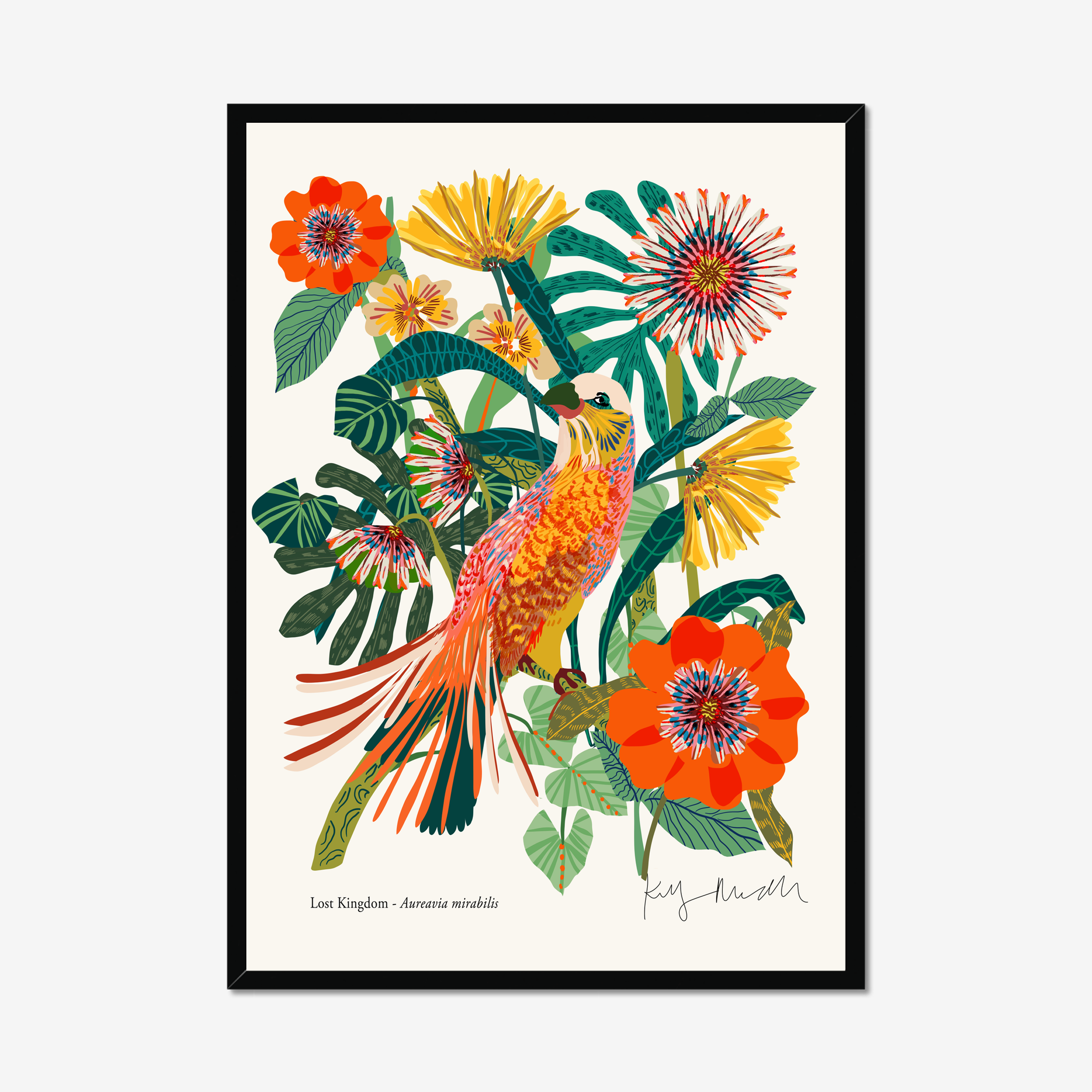 Aureavia Mirabilis botanical fine art print from the Lost Kingdom series by Kitty McCall
