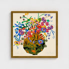 Antheia Vase fine art print by Kitty McCall in a gold frame
