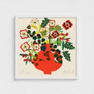 Folk Vase fine art print by Kitty McCall in a White frame