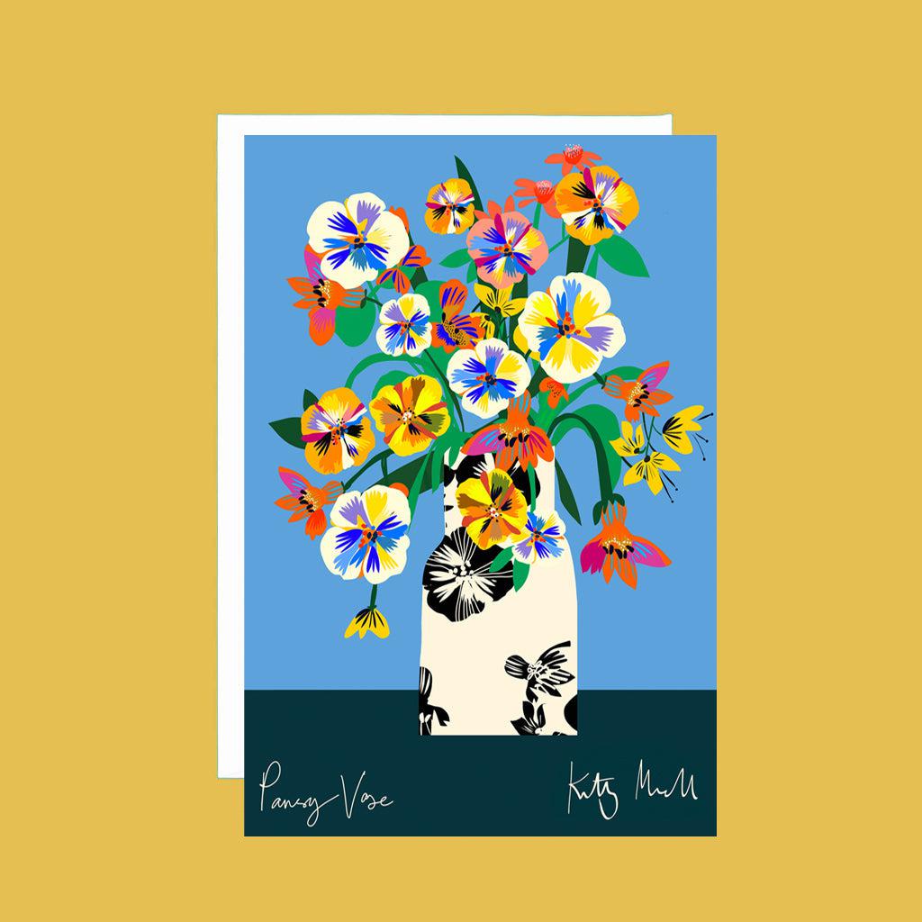 Set of 10 Colour Block Vase cards by Kitty McCall, featuring vibrant and bold vase designs with colourful floral arrangements, perfect for gifting, decorating, or sending heartfelt messages.