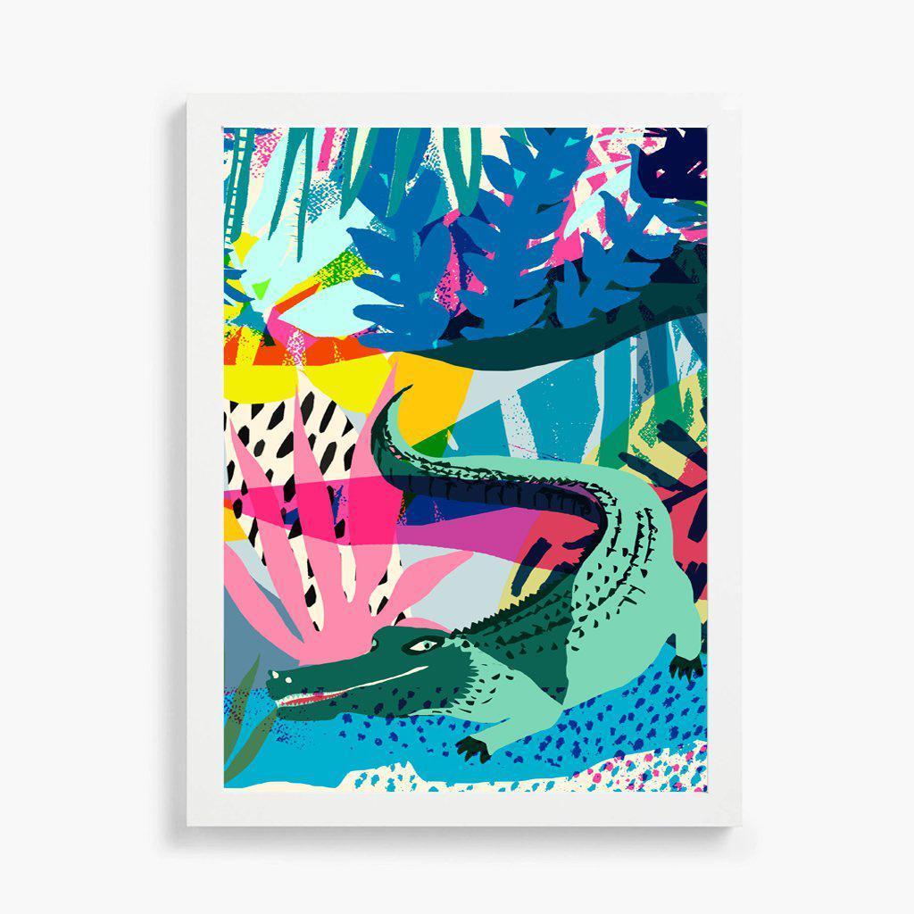 Crocodile Giclée Fine Art Print-Art Print-Kitty McCall