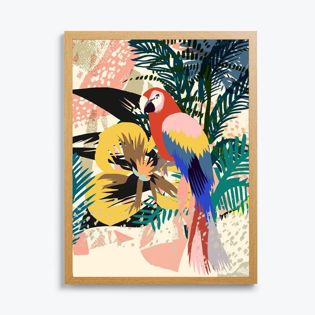 Parrot Giclée Fine Art Print-Art Print-Kitty McCall