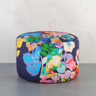 Velvet Plumeria Summer Pouf