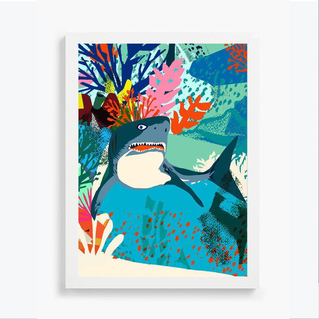 Shark Giclée Fine Art Print-Art Print-Kitty McCall