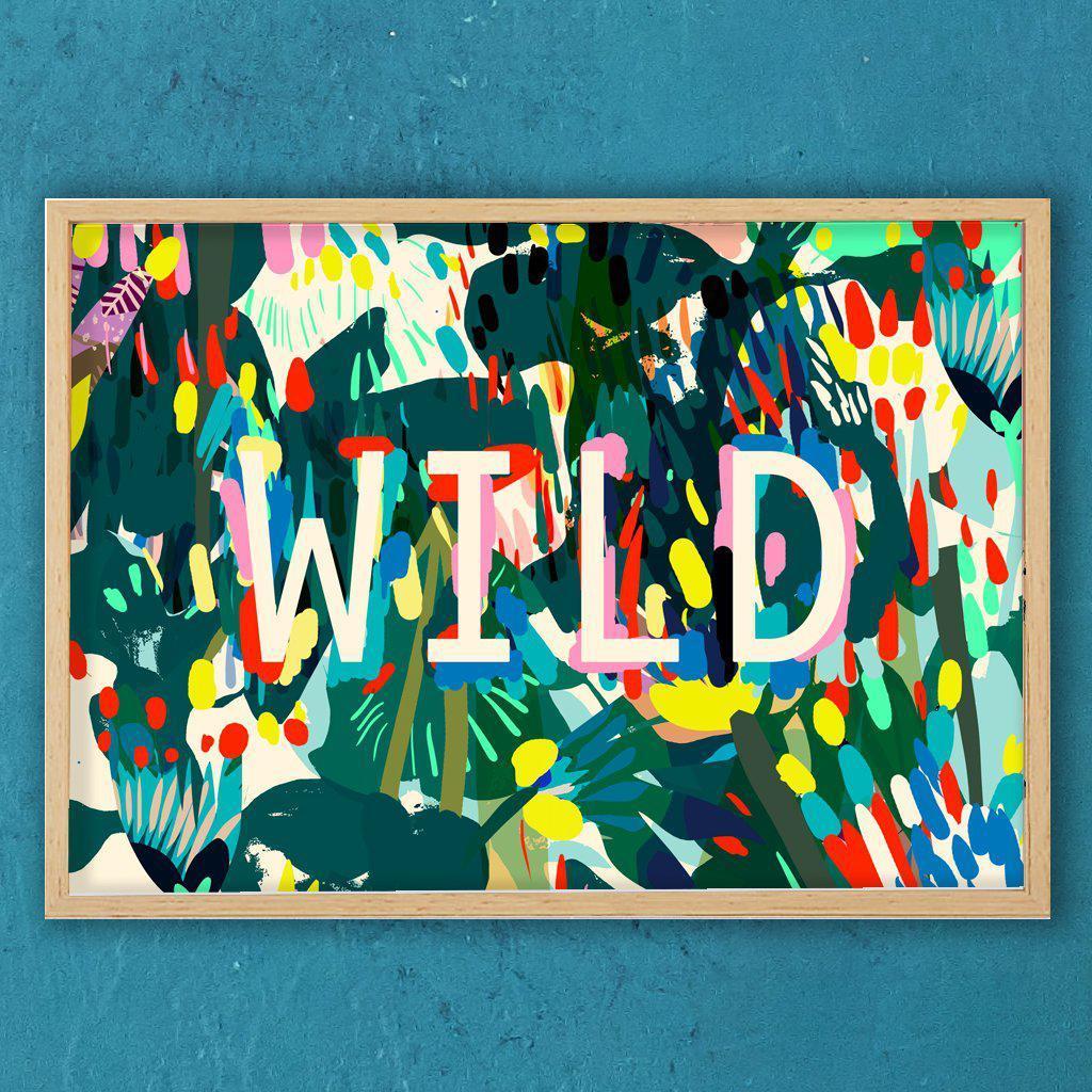 'Wild' Typography Print-Art Print-Kitty McCall