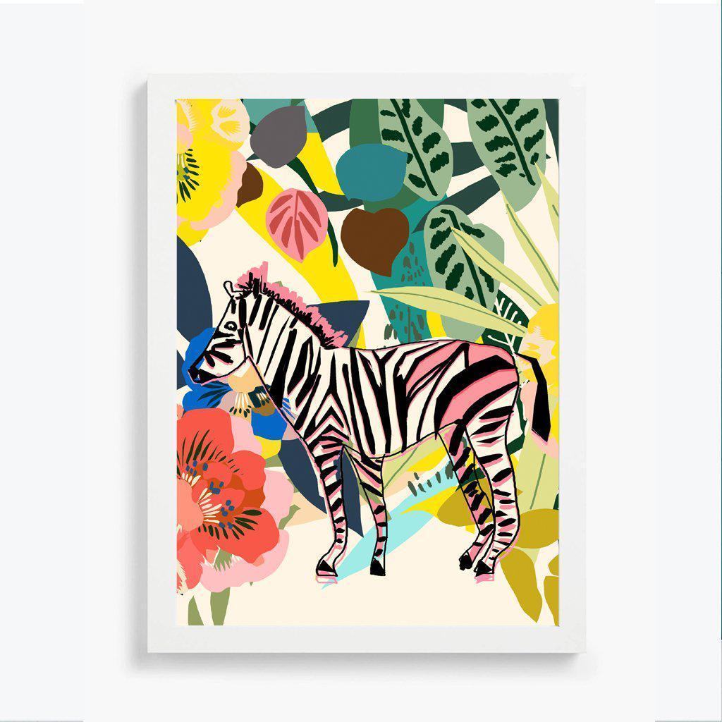 Zebra Giclée Fine Art Print-Art Print-Kitty McCall