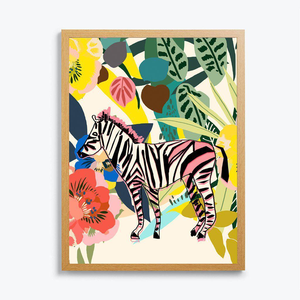 Zebra Giclée Fine Art Print-Art Print-Kitty McCall